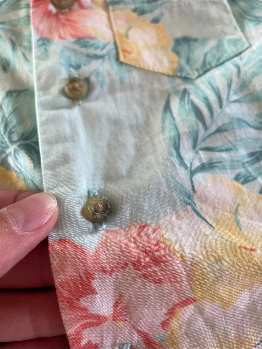 NWT Janie and Jack Aqua Tropical Romper Floral Shortalls 18-24 Month Cotton